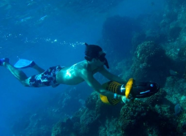 Explorando el mar con snorkel